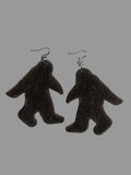 Bigfoot brown seal Drop Earrings