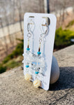 Swarovski & Crystal Quartz with Turquoise and carved Buffalo Bone