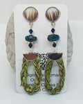 Braided Sweetgrass & Quill studs