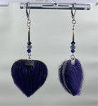 Small Purple Seal Fur Hearts