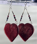 Large Red Seal Fur Hearts